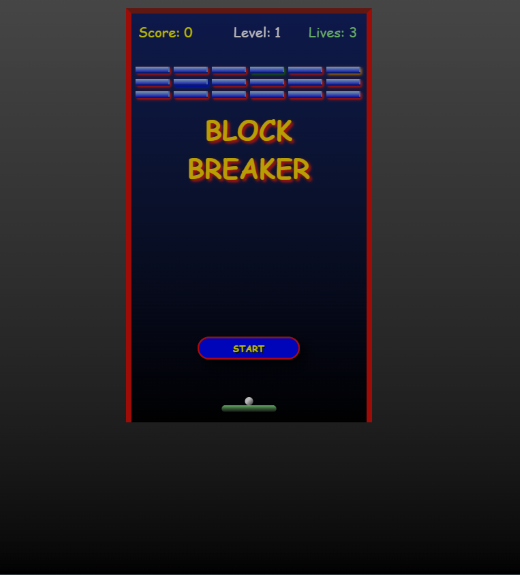 Block Breaker game